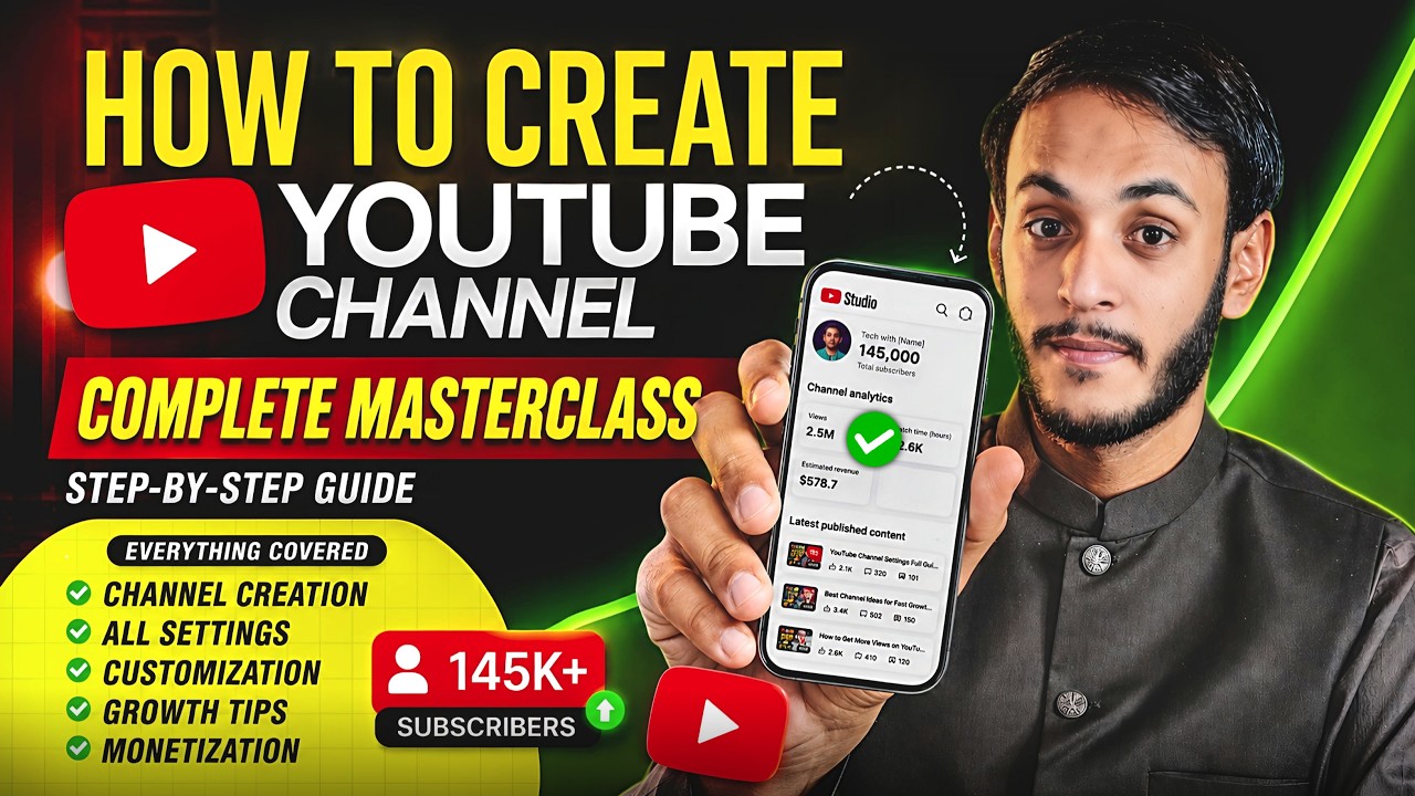 Mobile Se YouTube Channel Kaise Banaye 2026 | How to Create a YouTube Channel (Complete Guide)