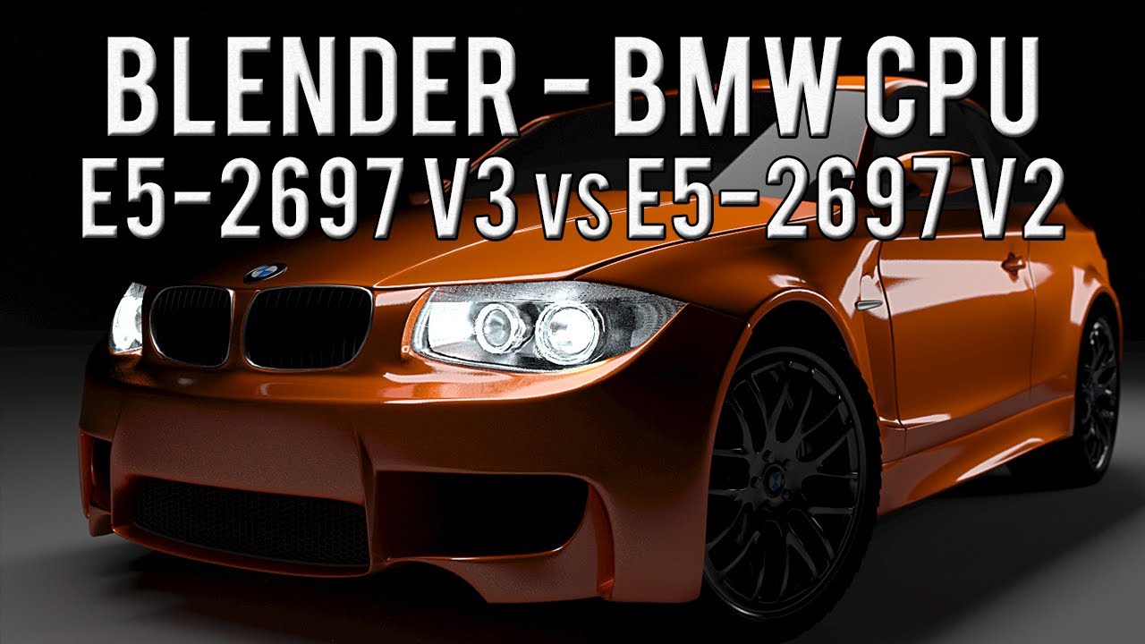 Benchmark Blender BMW CPU - E5 2697 v3 vs E5 2697 v2