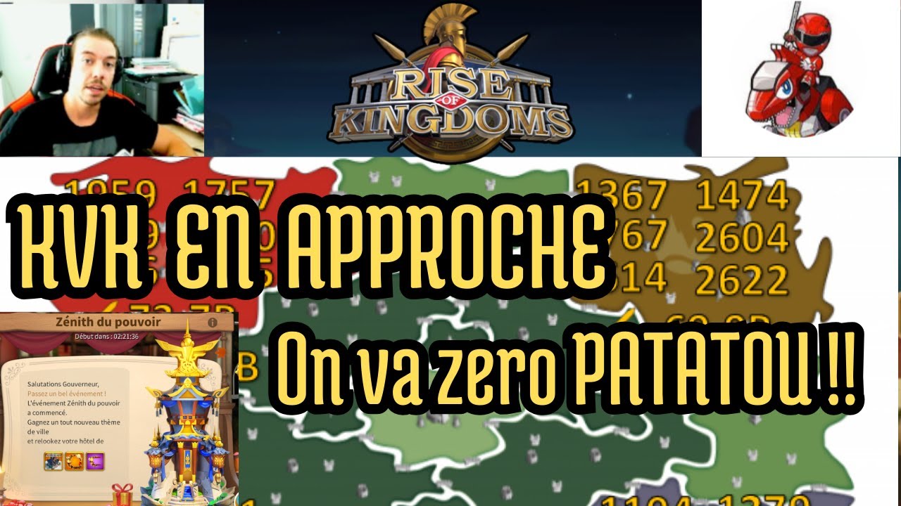 Kvk soon ZERO PATATOU | conseil Zenith  | Rise of kingdoms