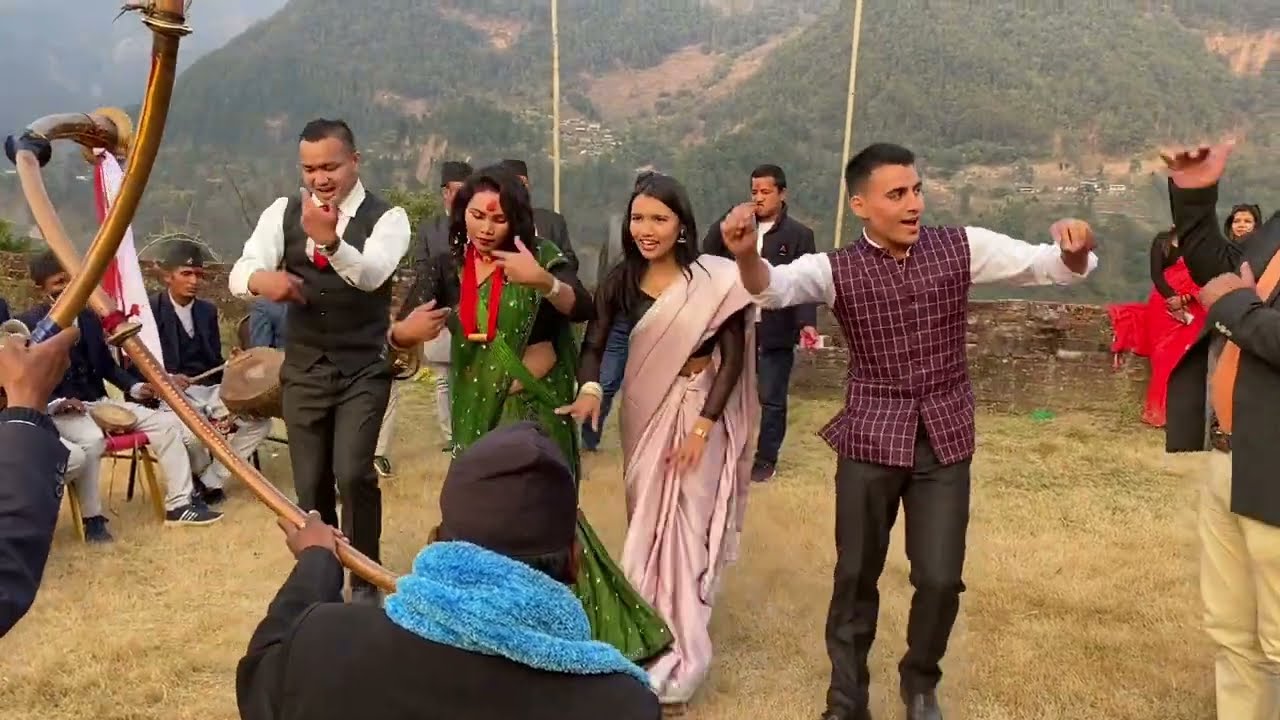 Amazing dance with nepali pancha baja #pancha_baja