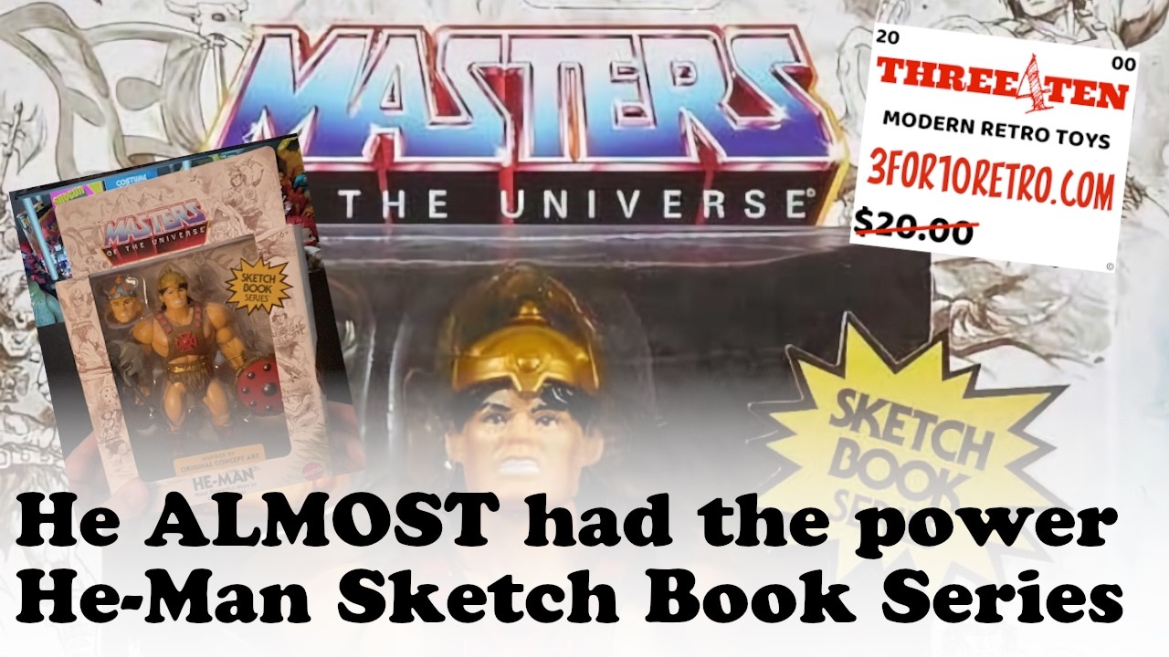 Mattel Masters of the Universe He-Man Sketch Book Series - Concept Art