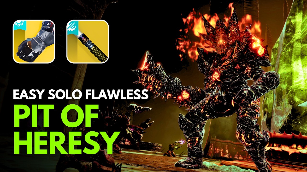 EASY Solo Flawless Pit of Heresy on Warlock [Destiny 2 Renegades]