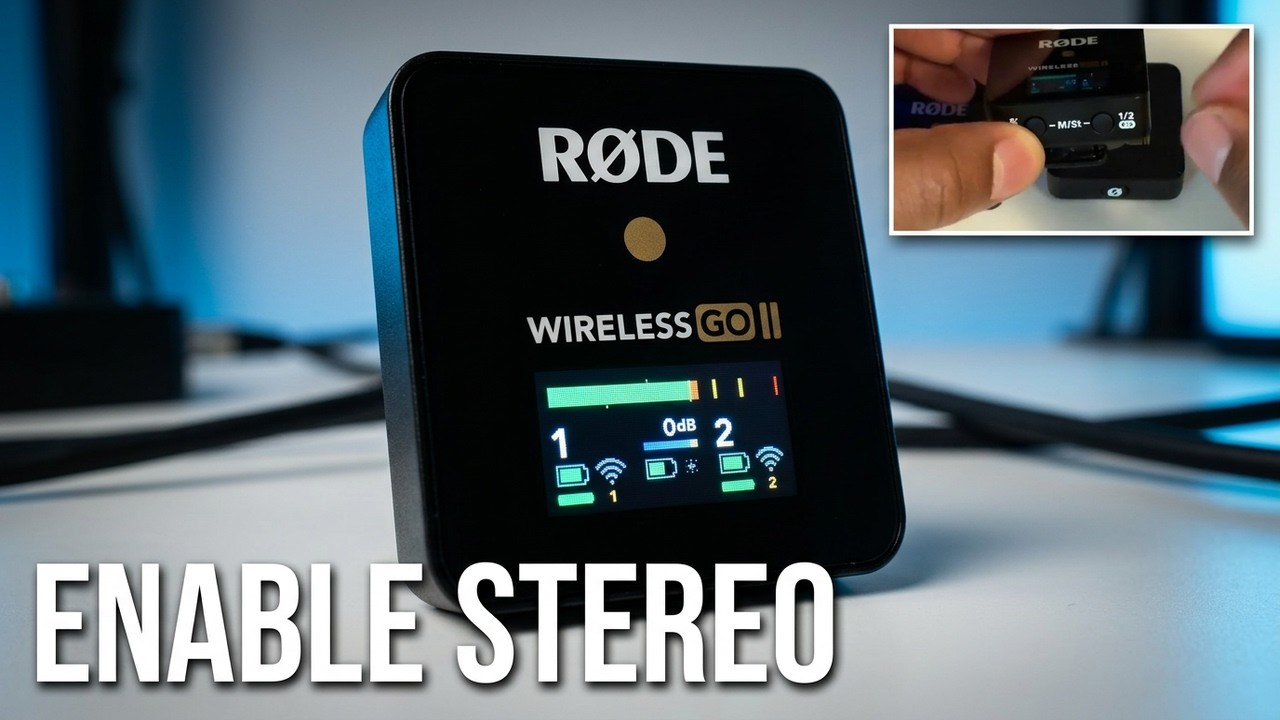 Rode Wireless Go 2 - How to Change From Mono to Stereo