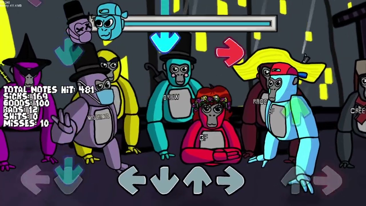 Gorilla Tag fnf mod demo