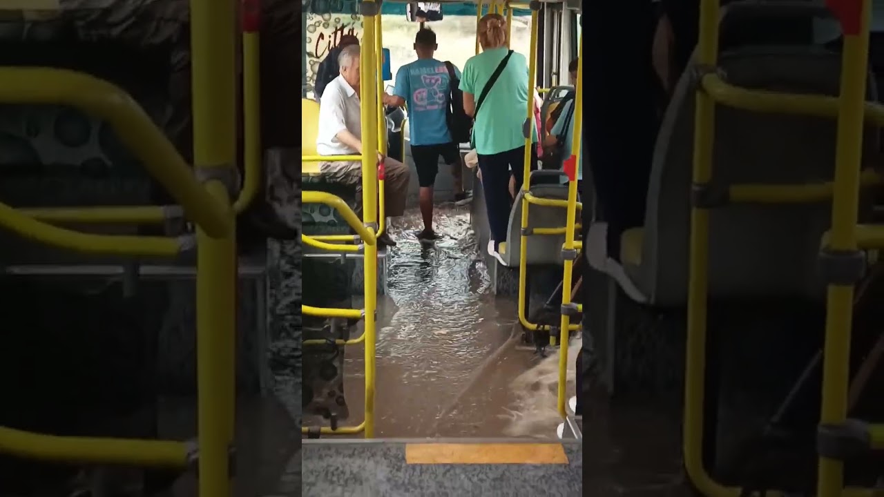 Bus Fills With Water While Driving