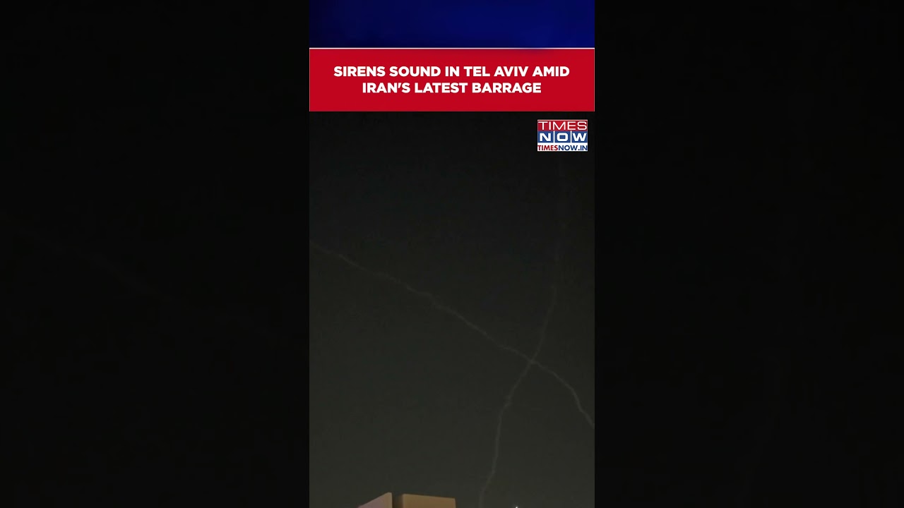 Israel-Iran War: Air Raid Sirens Sound in Tel Aviv Amid Iranian Strike Alerts #shorts