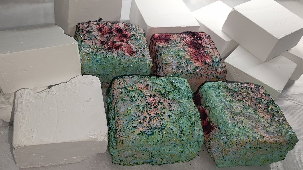 ASMRChalk🥰12 fresh blocks and 4 in paste, both soft and hard!satisfaction and goosebumps💖