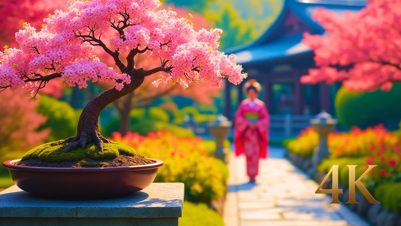 Bonsai Dreams & Spring Light 🌞 Gentle Japanese Music for Daytime Relaxation