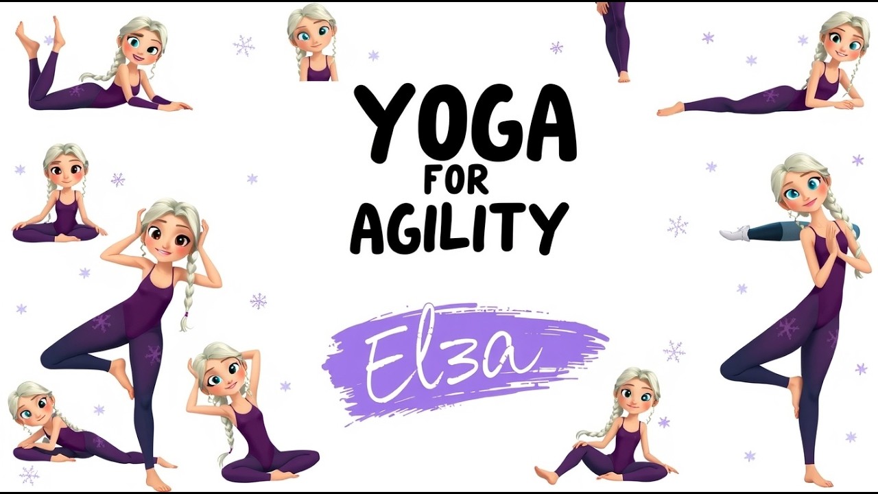Kids Yoga with Princess Elsa | 5 Min Stretch for Flexibility