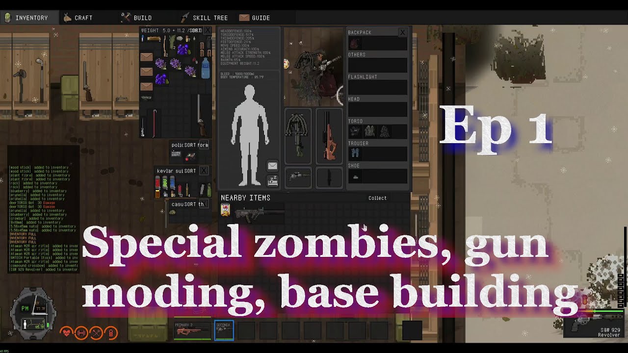 ZED ZONE 2025 - Zombie survival RPG - Hardest difficulty - Second only to Project Zomboid - Ep 1
