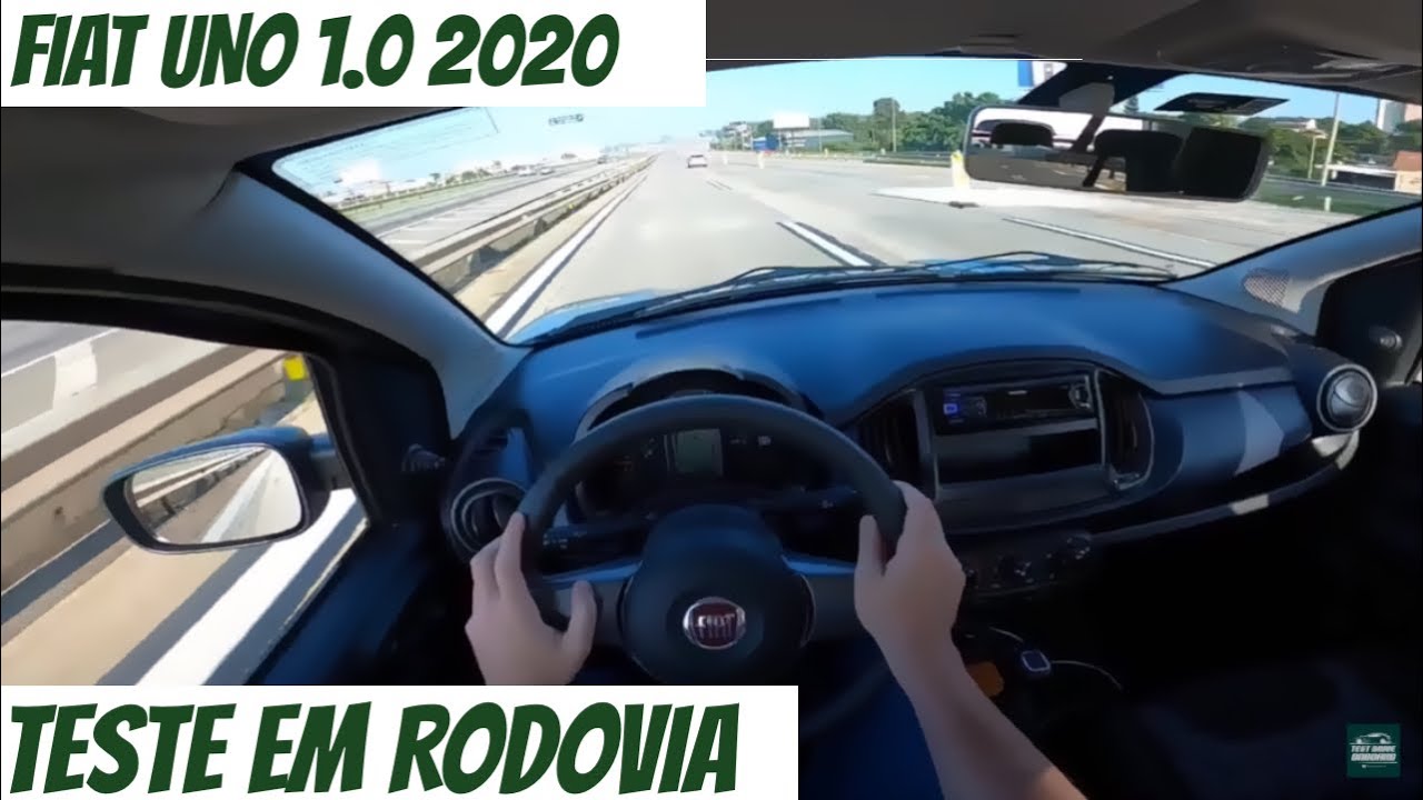 FIAT UNO 1.O 2020 | TESTE EM RODOVIA