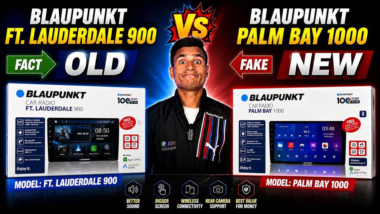 BLAUPUNKT Palm Bay 1000 VS Ft.Laudredale 900 Android Stereo Comparison