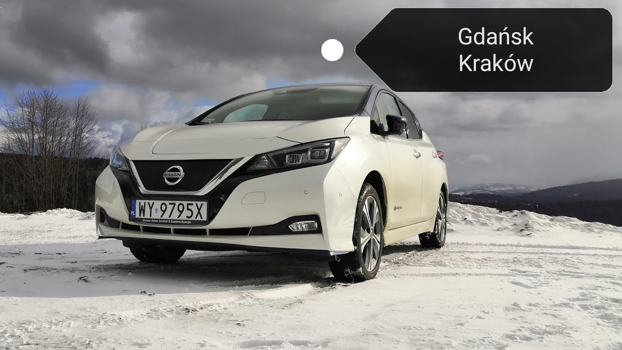 Bałtyk Test Leaf e+ 62 kWh Trasa Gdańsk Kraków