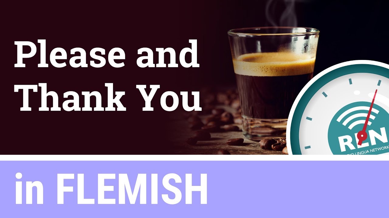 How to say Please and Thank You in Flemish - One Minute Flemish Lesson 2