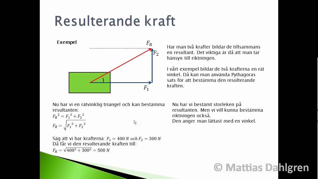 Fysik 1 - Sammanfattning - Kapitel 4 + konstant acceleration (Kapitel 3)