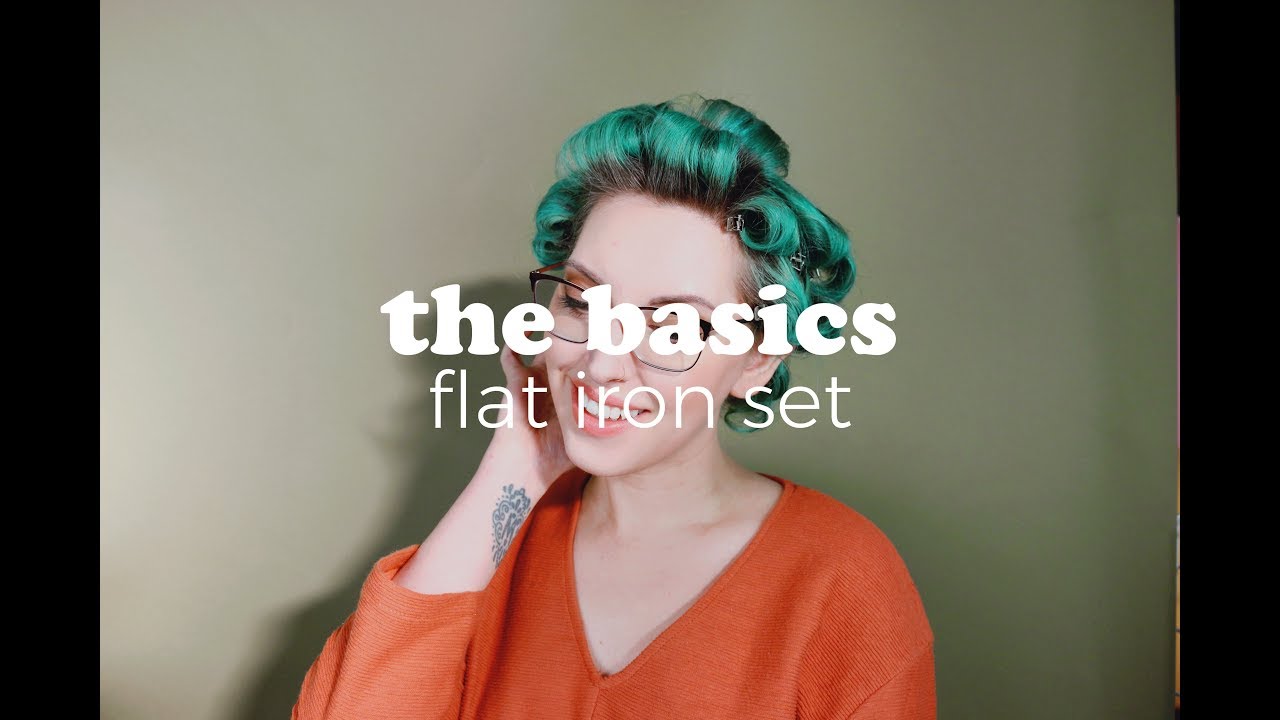 Vintage Hair Set Using a Flat Iron | THE BASICS