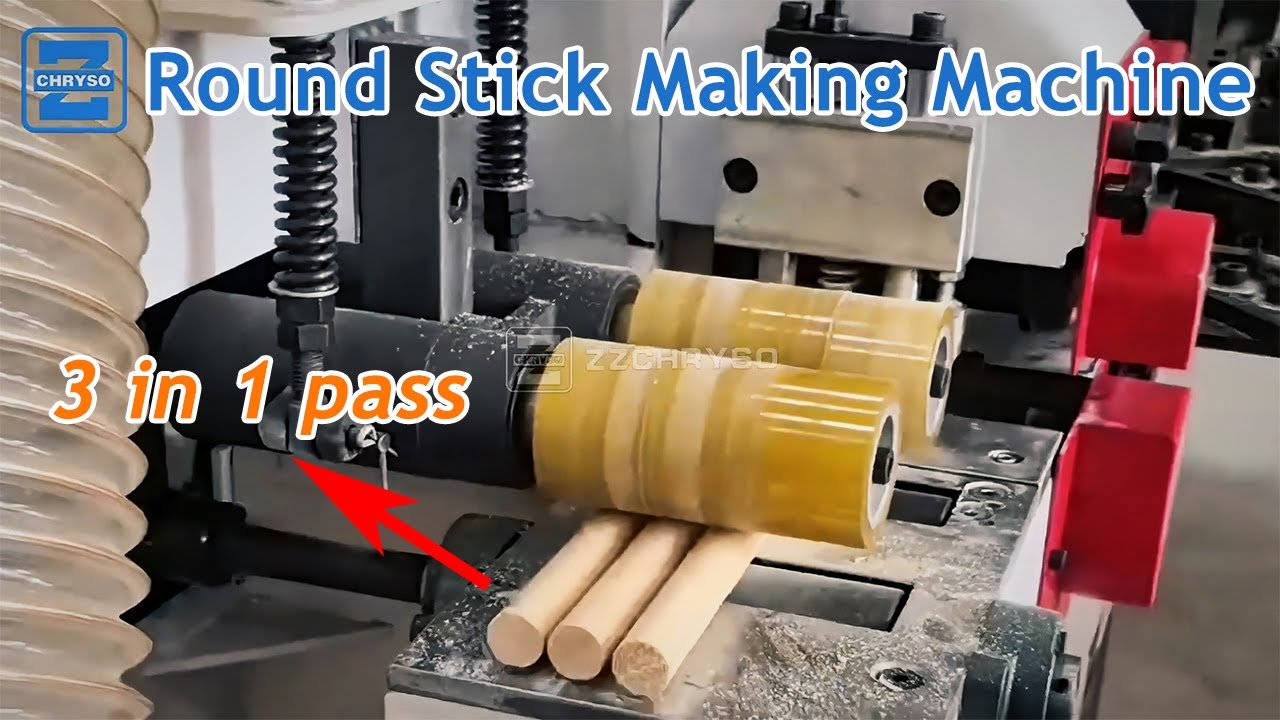 3 Sticks AT ONCE! Full Automatic Round Bar Machine Test Run | Automatic Feeding + Dust Collector