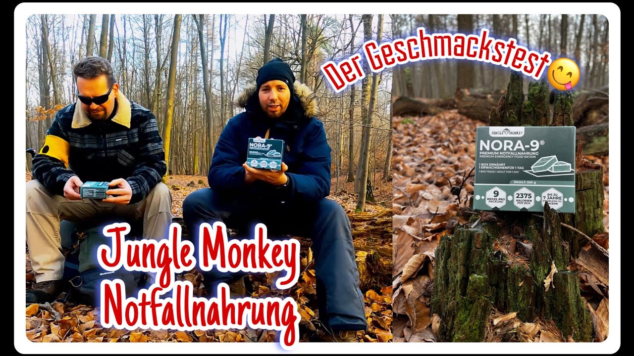Jungle Monkey Nora 9 Premium Notfallnahrung - 1.Geschmackstest & Meinung 😋