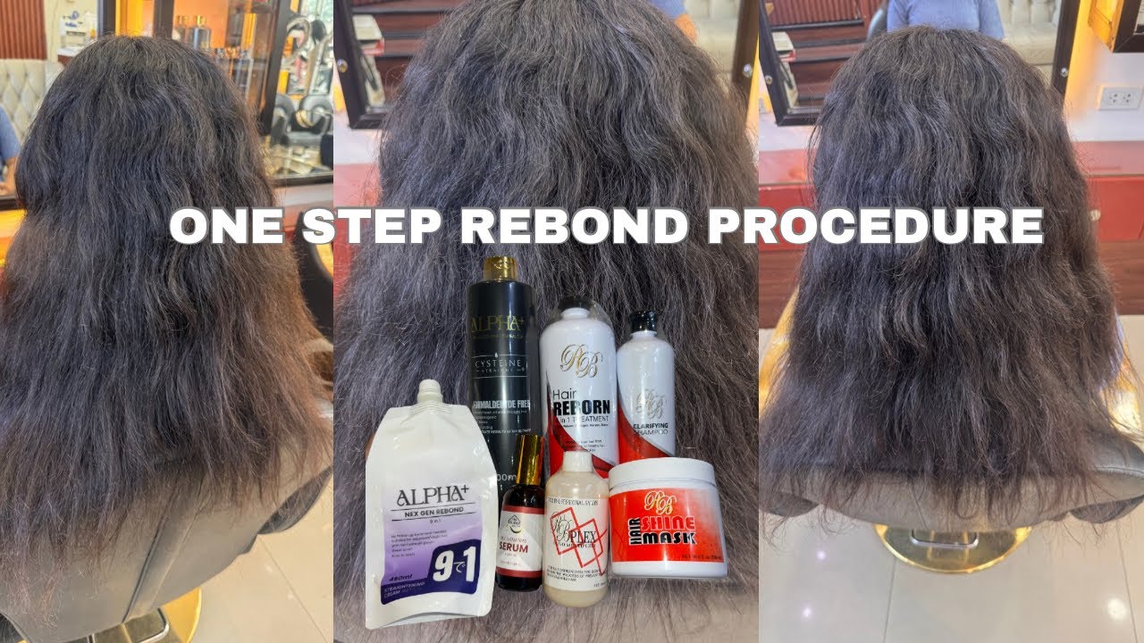 One Step Rebond ( step by step hair tutorial )