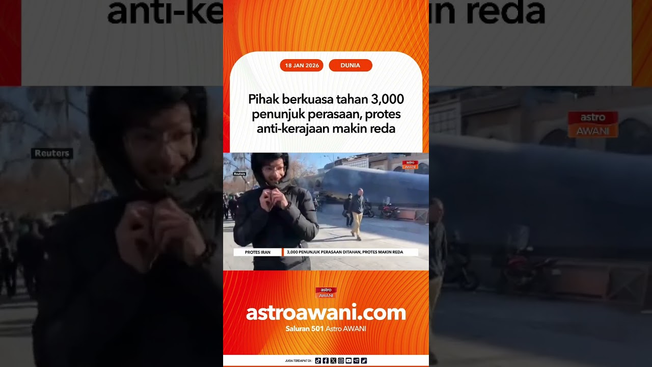 Pihak berkuasa tahan 3,000 penunjuk perasaan, protes anti kerajaan makin reda