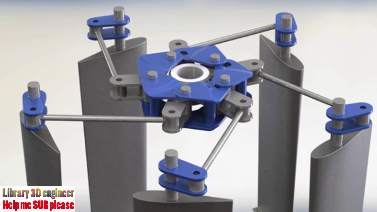 31. Voith-Schneider Full Size Kinematics || free download 3D model