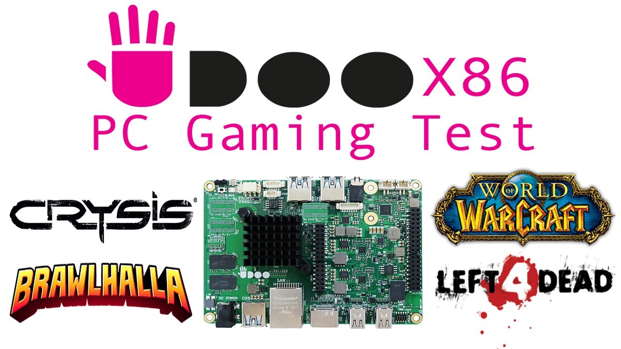 Тестирование игр на ПК Udoo X86 Advance: Crysis, WOW, Left 4 Dead