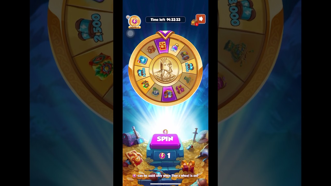 COIN MASTER THOR WHEEL W/ UNLIMITED PRIZES
