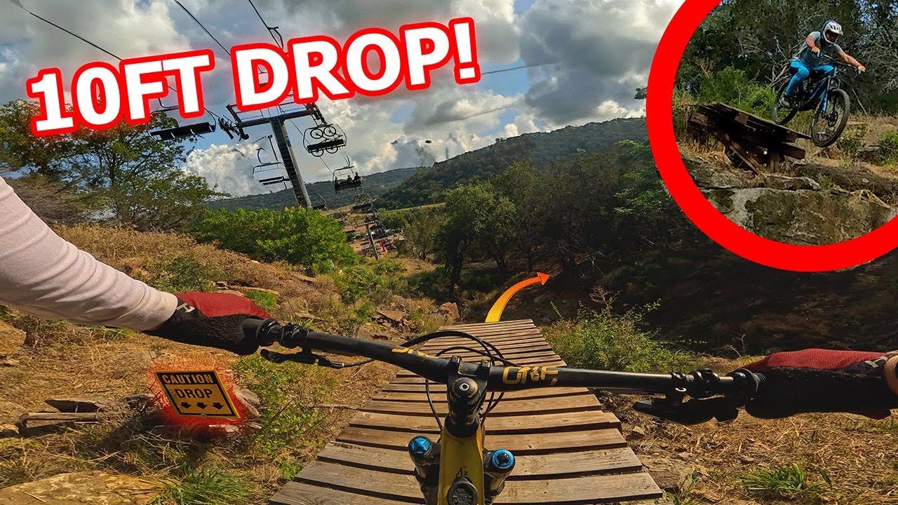 Riding The GNARLIEST Trail Texas Spider Mountain! It Got Rowdy... Lift Access MTB Bike Park Austin