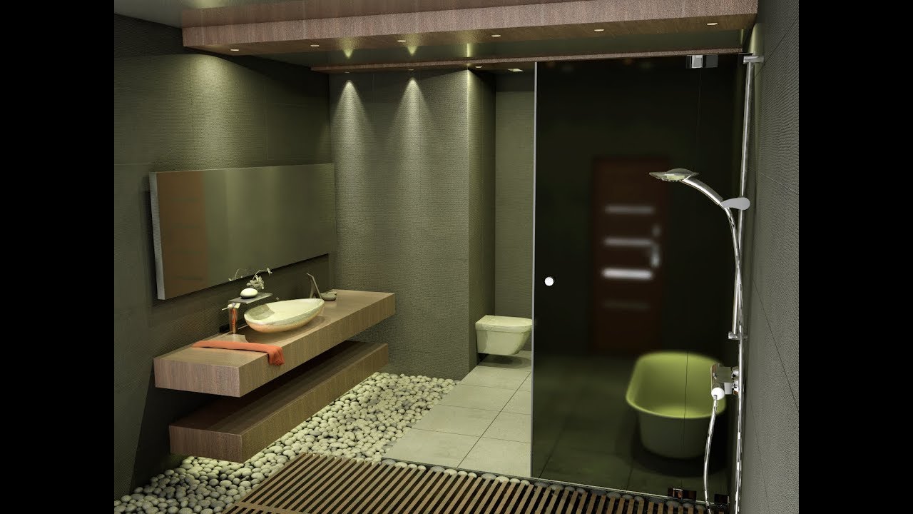 Modern bathroom lighting settings