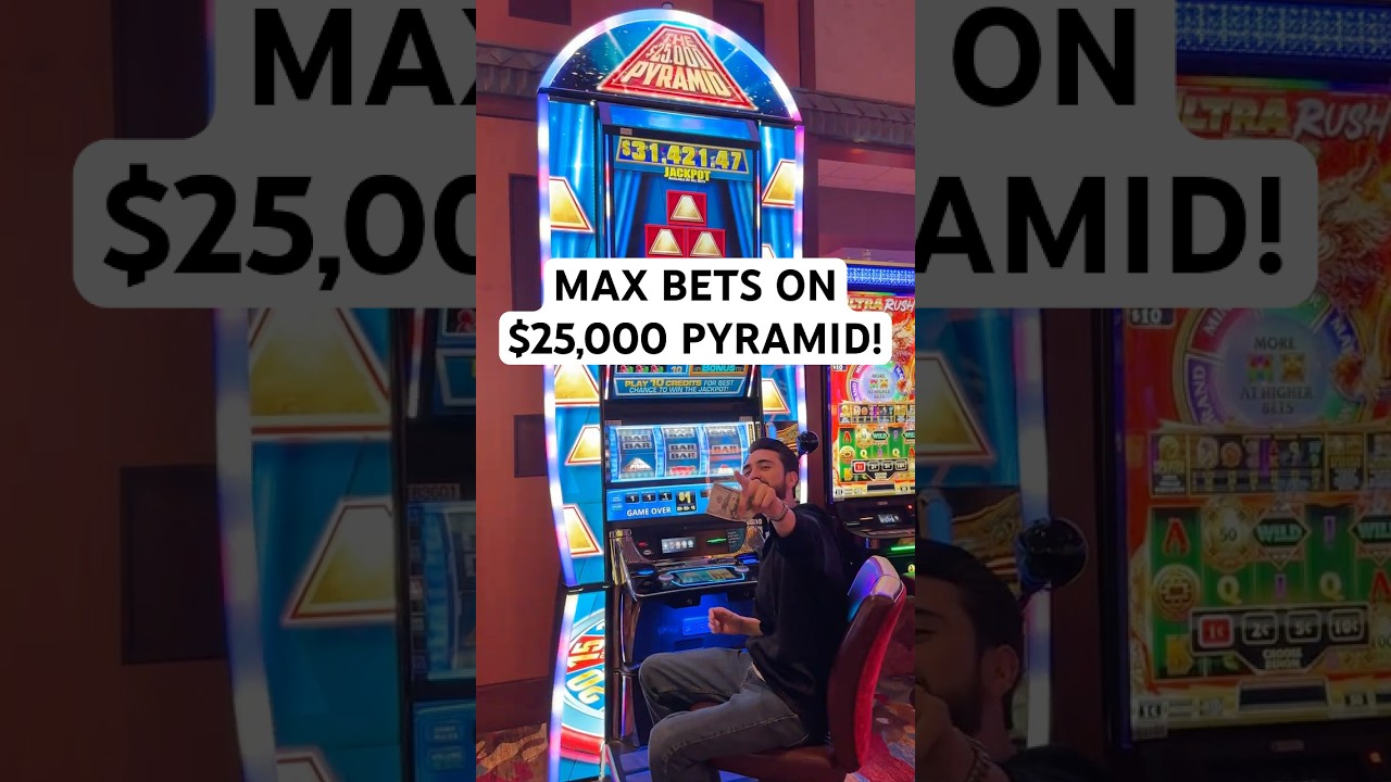 MAX BETS On $25,000 Pyramid Slot! 