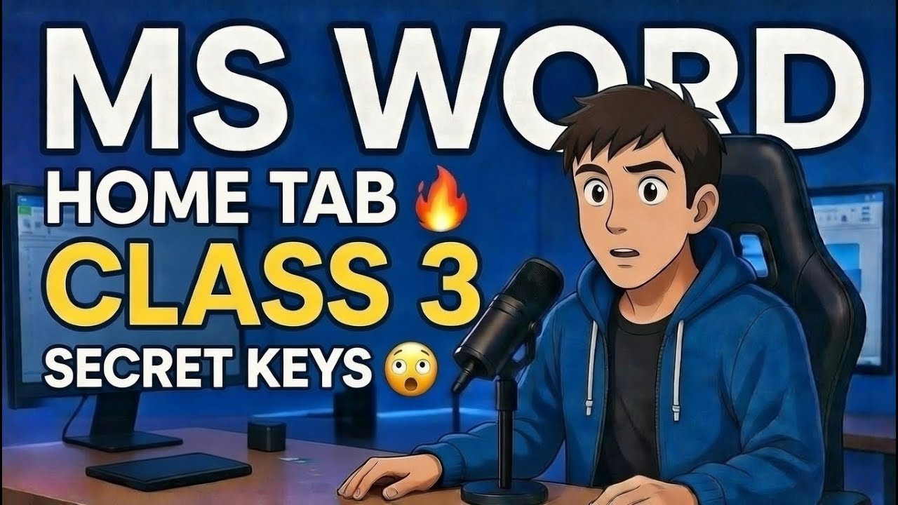 MS Word Home Tab Complete in Hindi | Class 3 | Secret Shortcuts 🔥