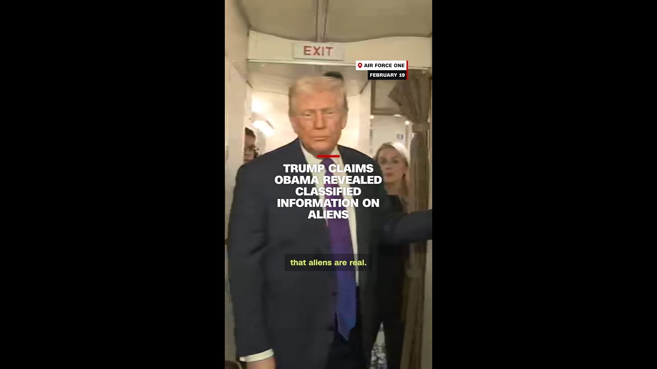 Trump claims Obama revealed classified information on aliens