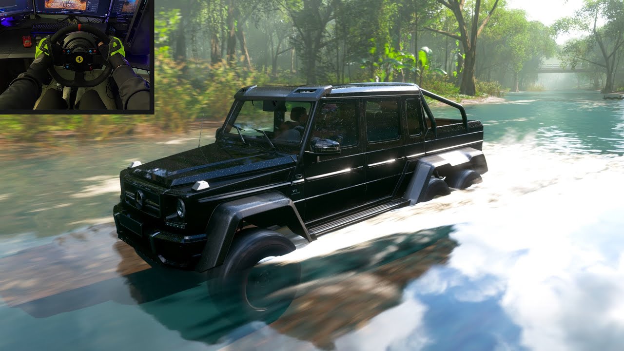 Offroad: Mercedes-Benz G 63 AMG 6x6 | Steering Wheel Gameplay | Forza Horizon 5 | Thrustmaster T300