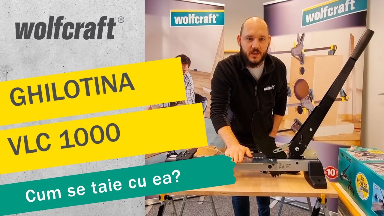 Ghilotina pentru vinil și parchet laminat VLC 1000 - cum să taie laminat și vinil | wolfcraft