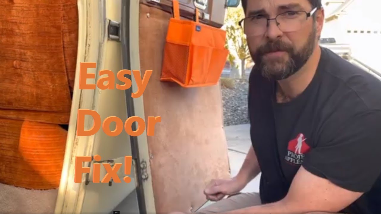 &lsquo;77 GMC Motorhome Door Hinge Repair