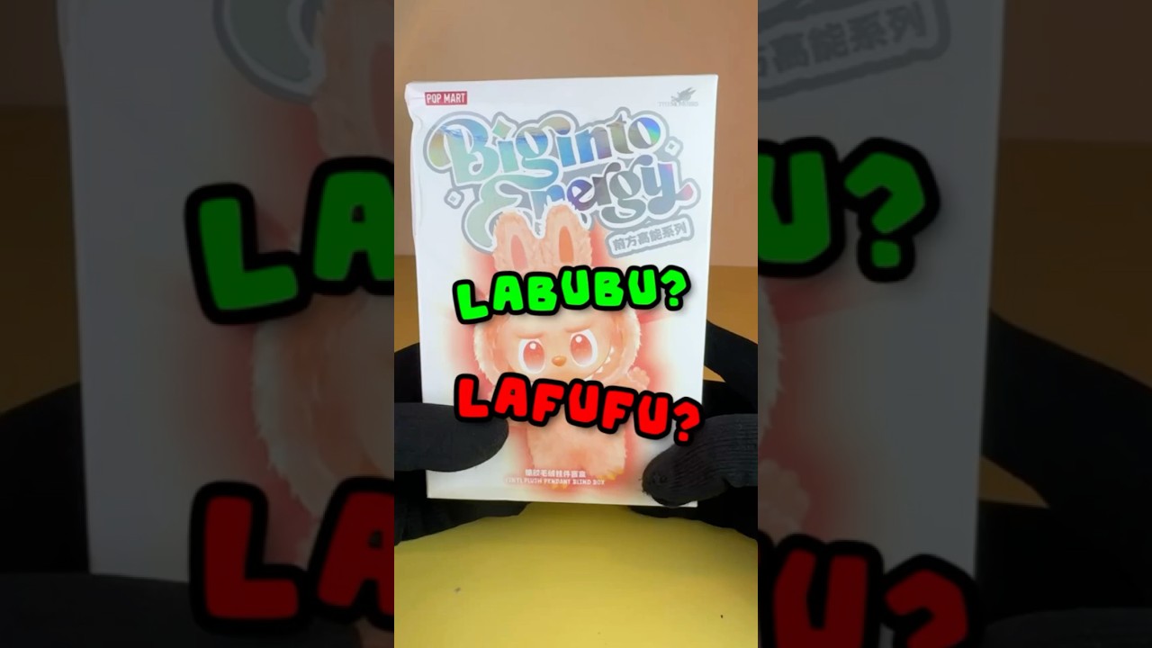 Labubu or Lafufu? Big Into Energy POP Mart Labubu The Monsters V3 Plush Blind box