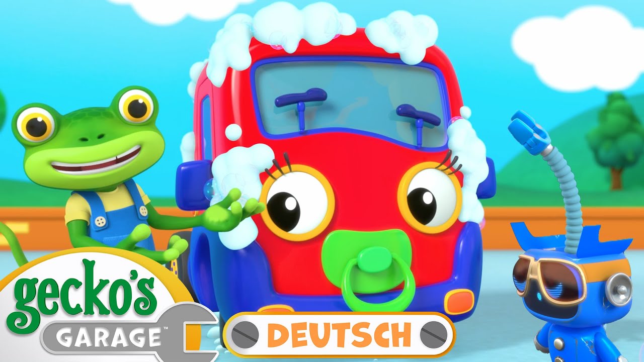 Waschanlagen-Abenteuer｜20-minütige Zusammenstellung｜Geckos Garage｜LKW für Kinder