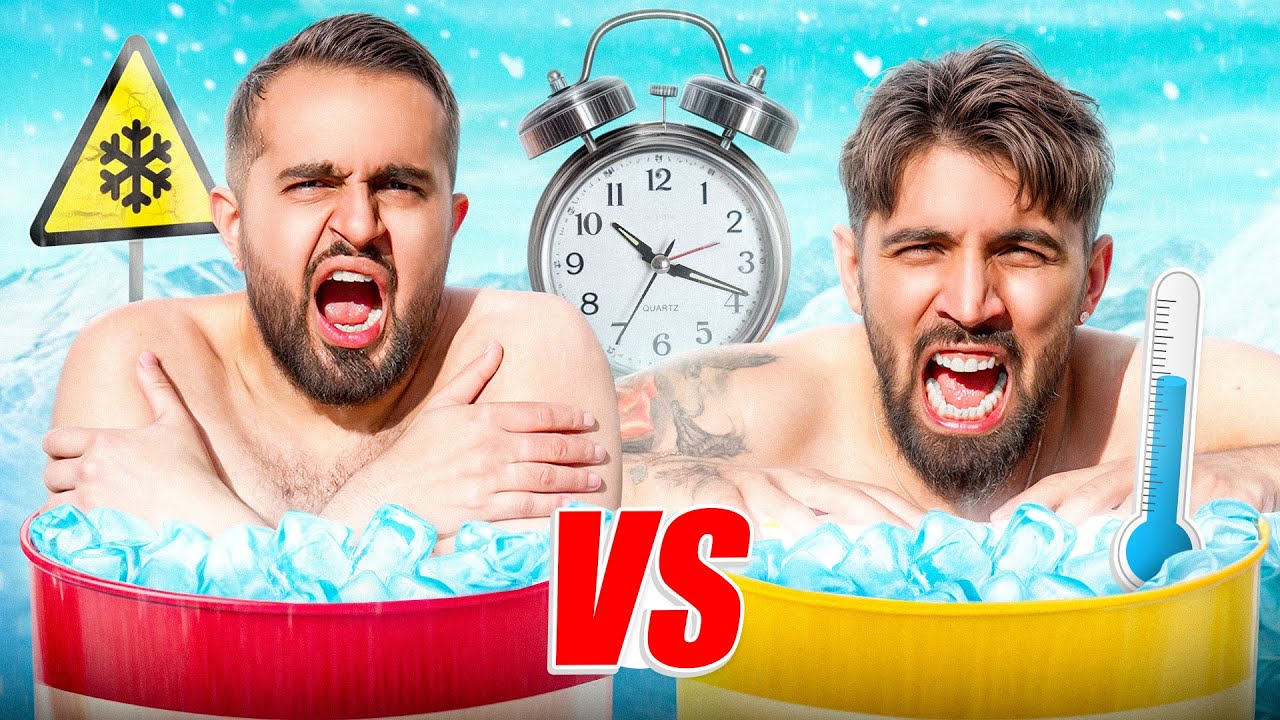 ❌چالش مرگبار آب یخ تو هوای سرد با جایزه 200دلاری❄️🥶