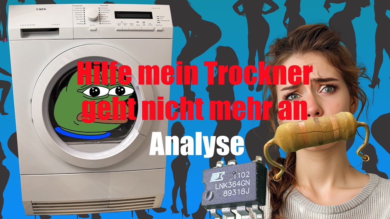 🔧 AEG Trockner geht nicht mehr an? Erste Fehlersuche & Elektronik prüfen! | Reparatur Teil 1/3