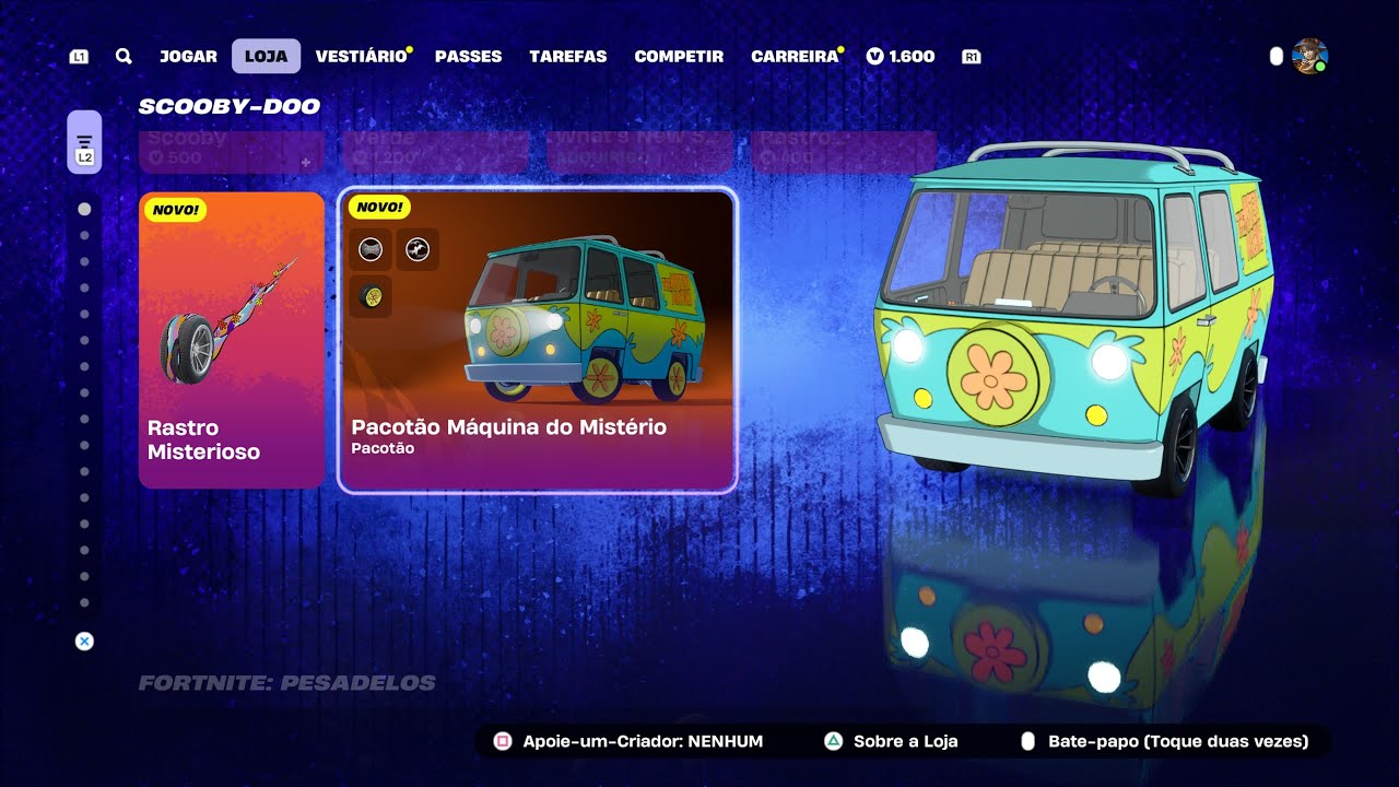 *PACOTÃO MÁQUINA DO MISTÉRIO!!* LOJA FORTNITE 15/10/2025