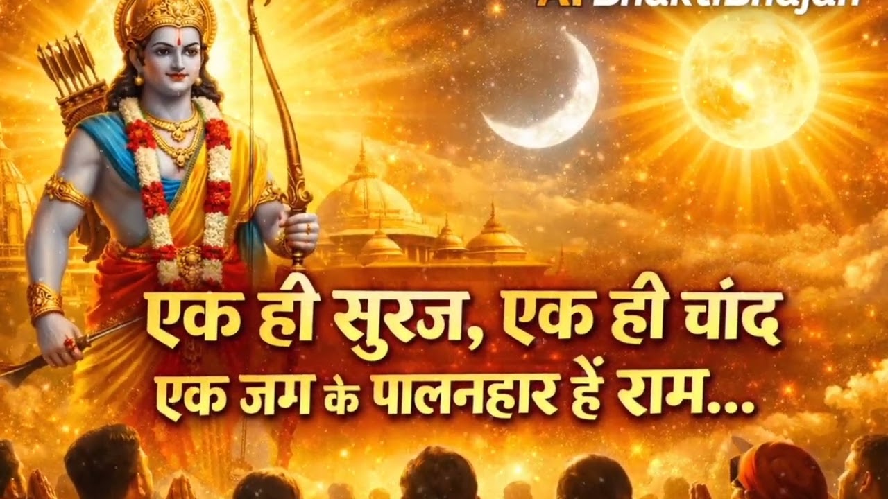 सुनते ही मन शांत हो जाएगा | एक ही सूरज, एक ही चाँद | जग के पालनहार हैं राम | Ram Bhajan
