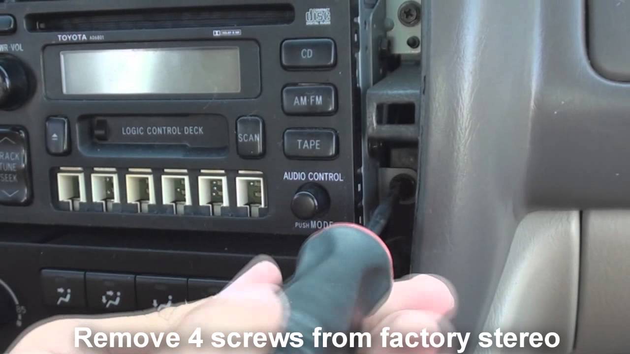 remove  stereo Toyota Avalon 1999-2003