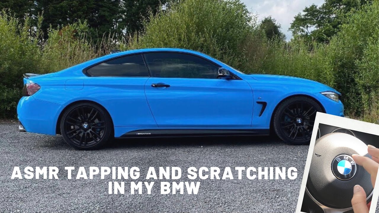 ASMR TAPPING AND SCRATCHING IN MY BMW (No talking)