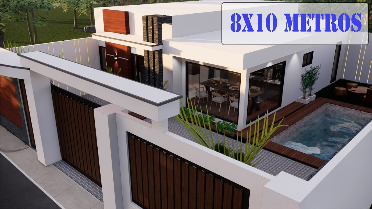 🏡 Casa Hermosa De Un Piso 8x10 MZU ARQ