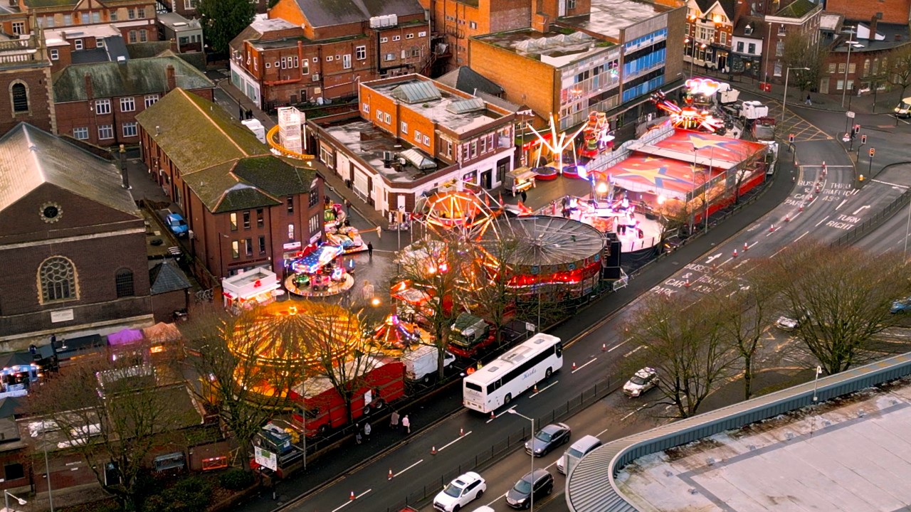 Worcester Victorian fair 2025 drone footage