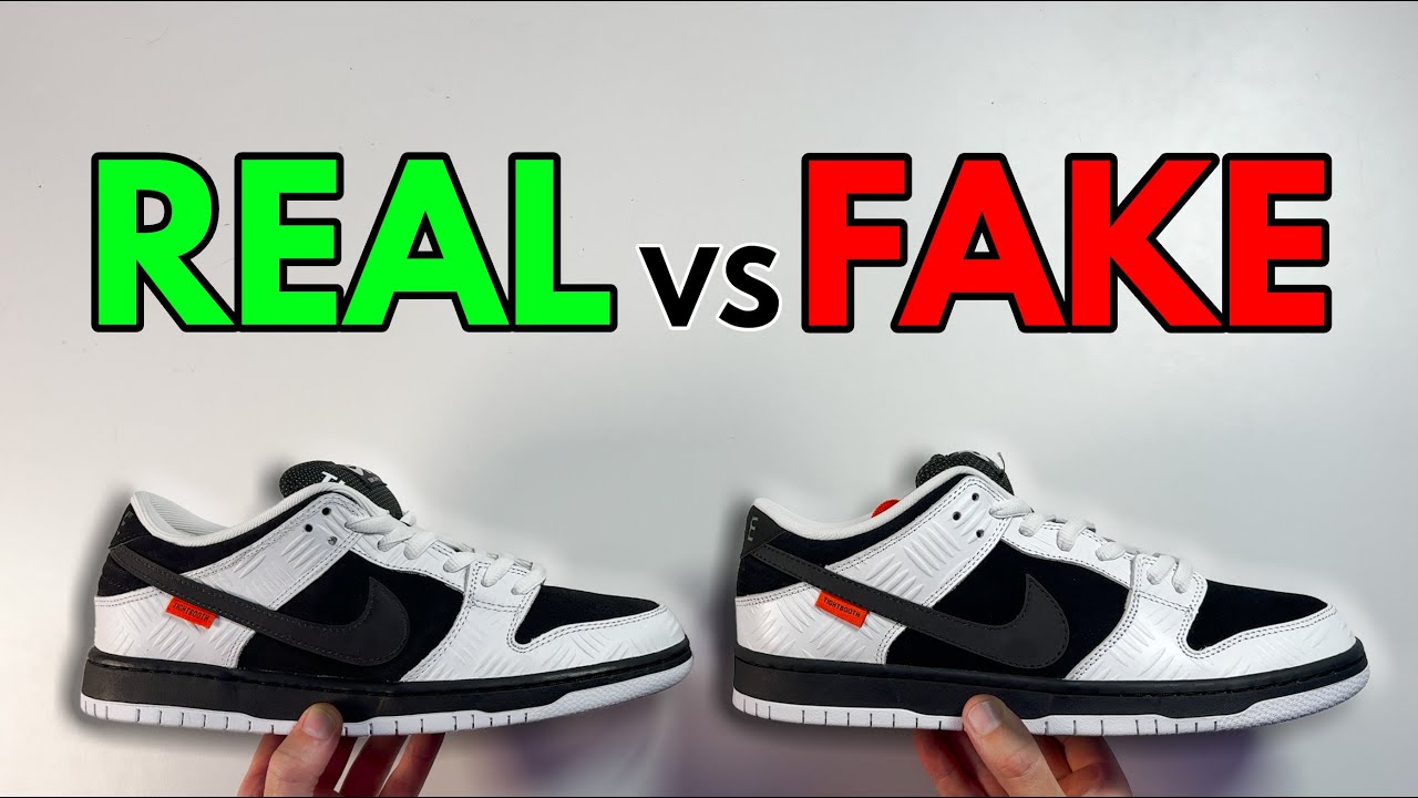 REAL VS FAKE! NIKE SB DUNK TIGHTBOOTH SNEAKER COMPARISON!