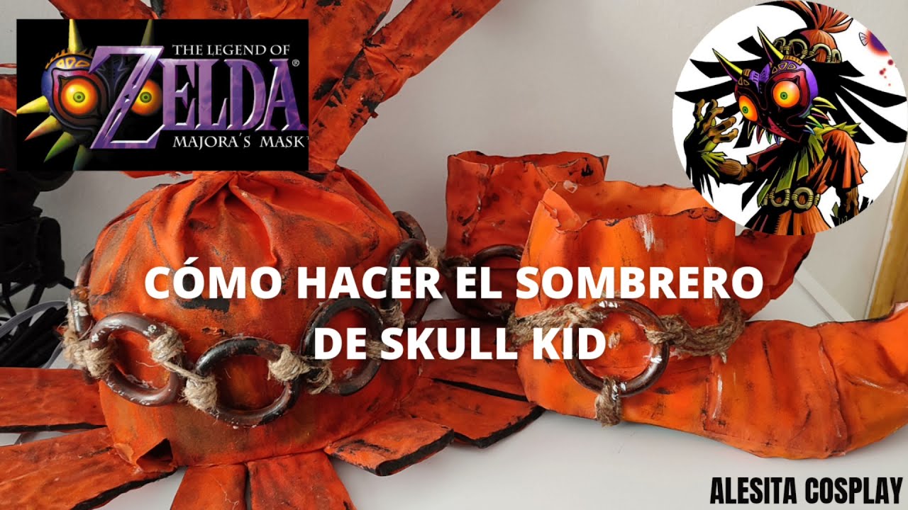 ZELDA MAJOR MASK COSPLAY - SKULL KID PARTE 2- Cómo hacer su sombrero.