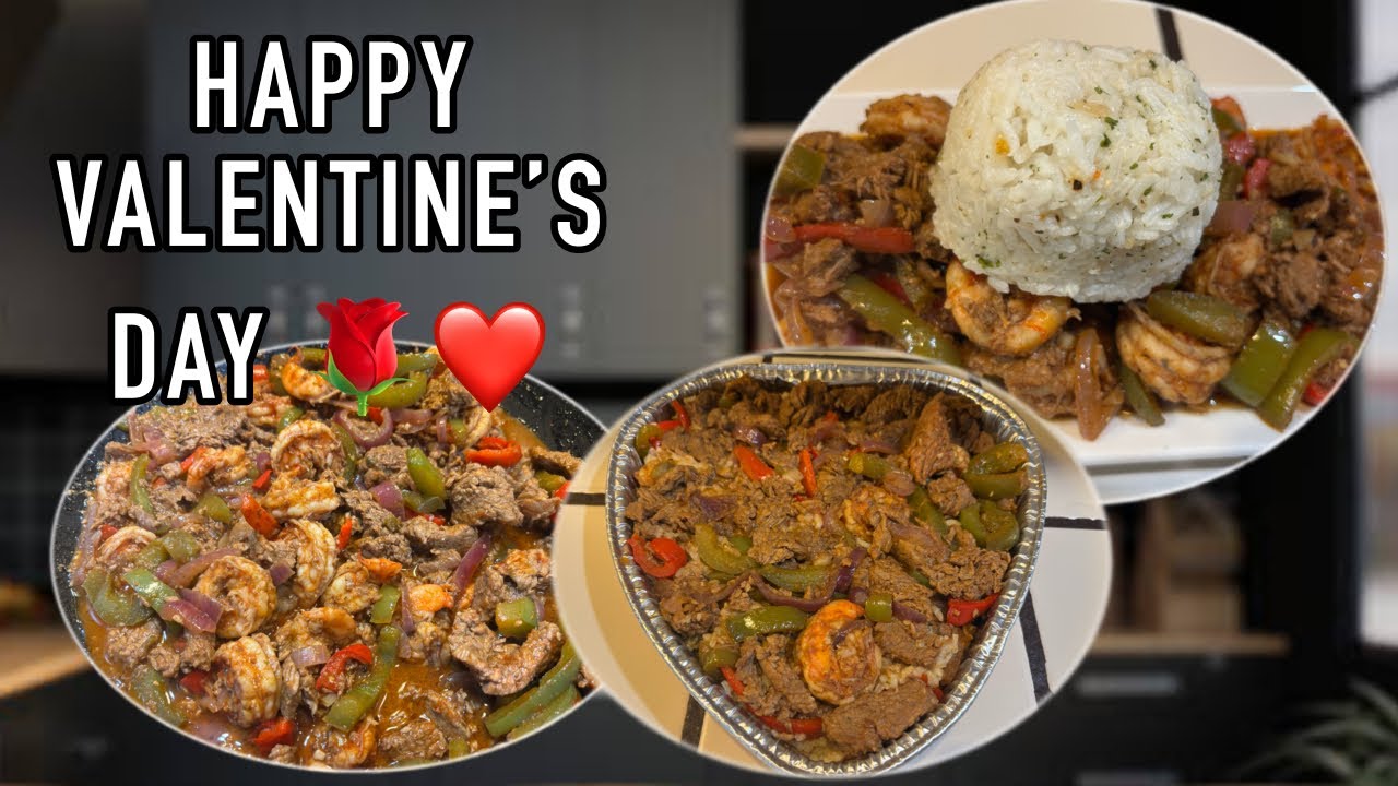 SPECIAL VALENTINES RECIPE | PEPPER STEAK | SHRIMP RECIPE