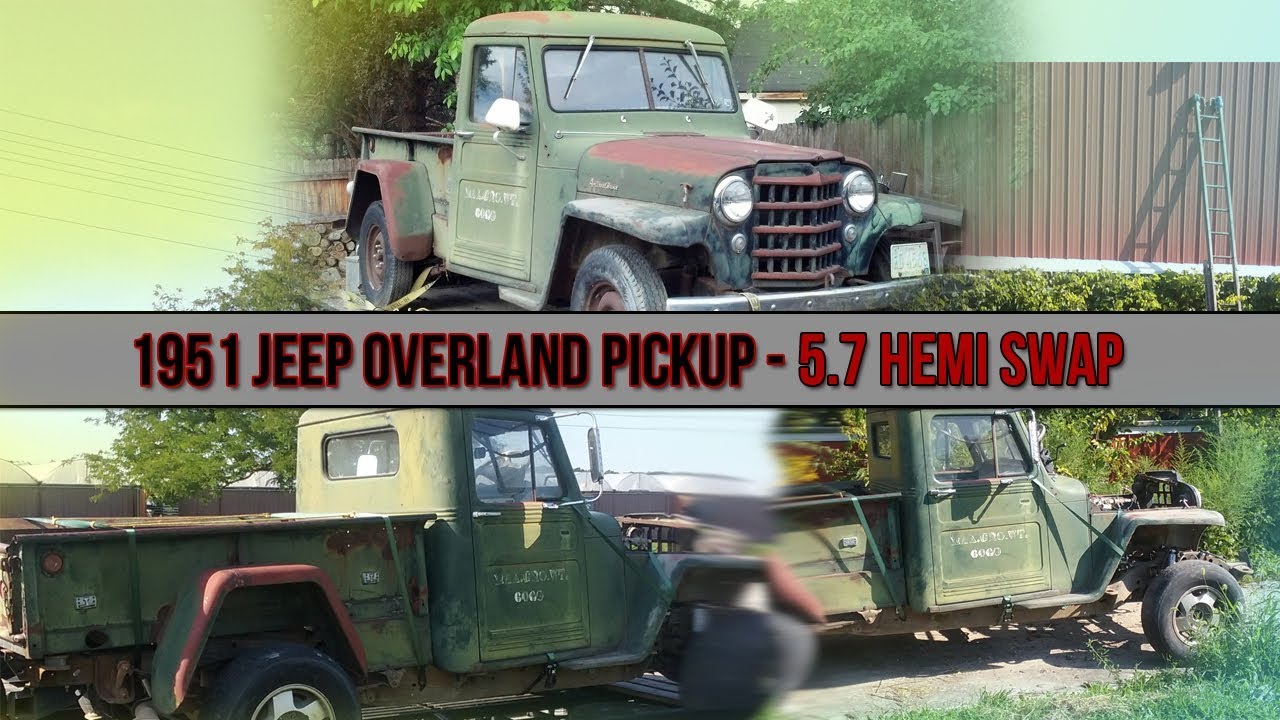 1951 WILLYS OVERLAND Jeep Pickup Hemi Swap