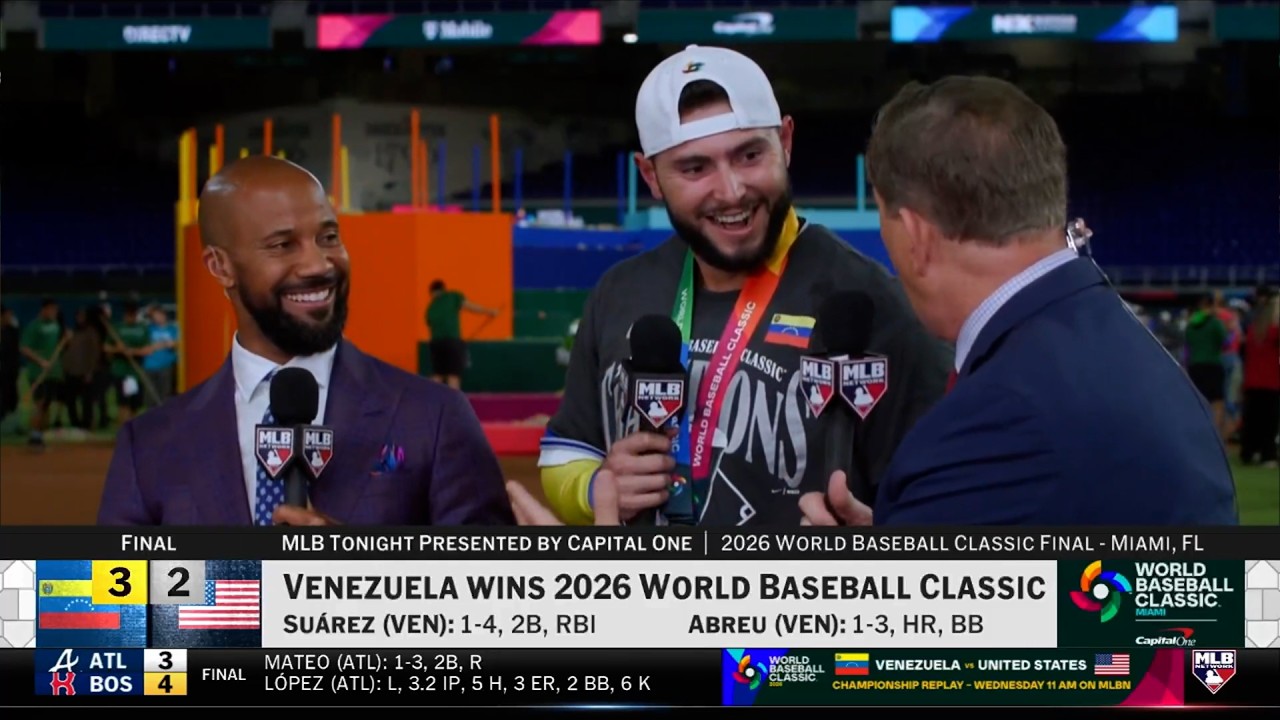 Полная запись послематчевого шоу MLB Tonight после победы Венесуэлы над США в финале Мировой бейс...